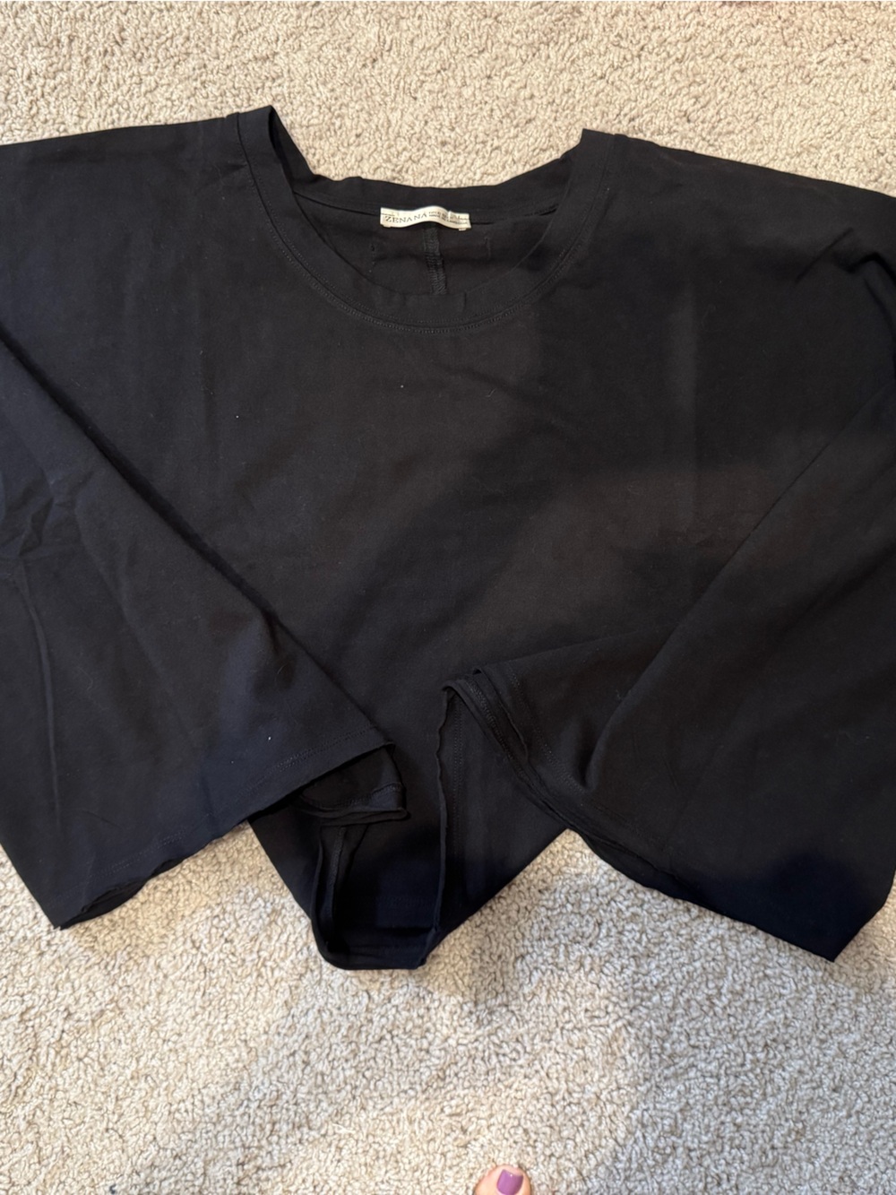 Zenana Outfitters Black Crewneck Tee